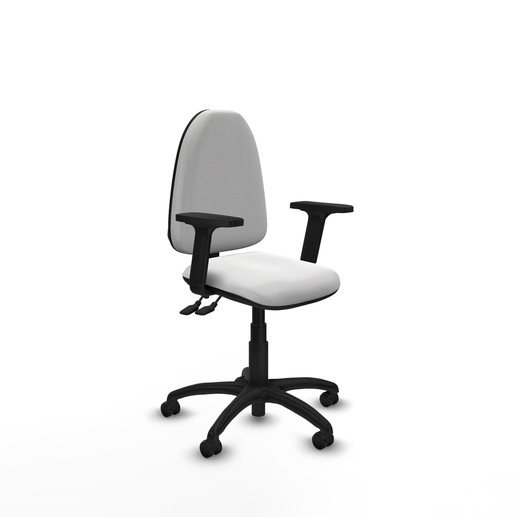 Aýna CPDM bali blanco brazos 2D base poliamida ruedas autofrenantes 50mm
