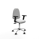 Aýna CPDM bali blanco brazos 2D base cromada ruedas autofrenantes 50mm