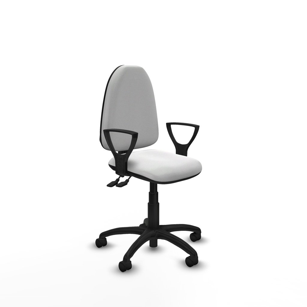 Aýna CPDM bali blanco brazos fijos base poliamida ruedas nailon 50mm