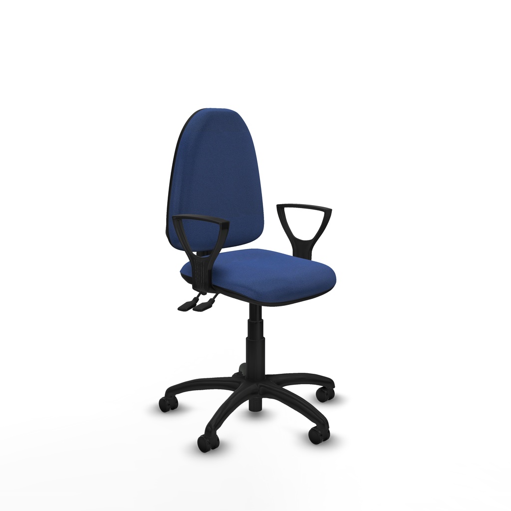 Aýna CPDM bali azul marino brazos fijos base poliamida ruedas engomadas 50mm