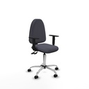 Aýna CPDM bali gris oscuro brazos 1D base cromada ruedas engomadas 50mm