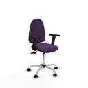 Aýna CPDM bali morado brazos 2D base cromada ruedas autofrenantes 50mm