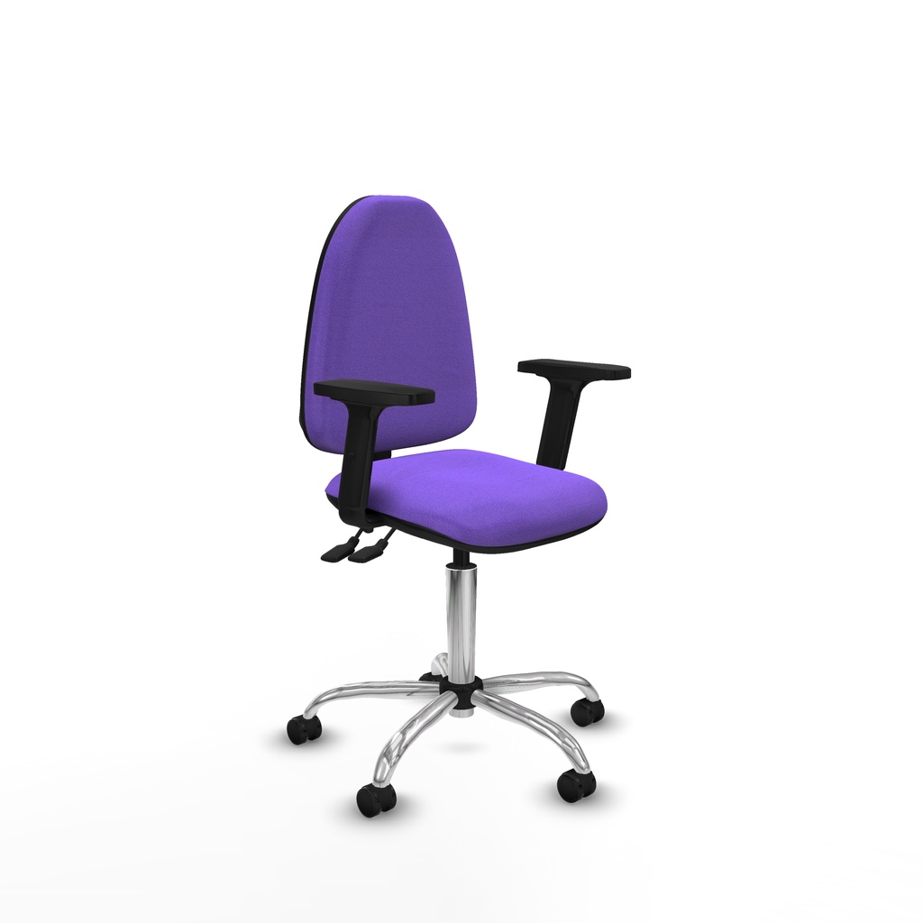 Aýna CPDM bali lila brazos 2D base cromada ruedas engomadas 50mm