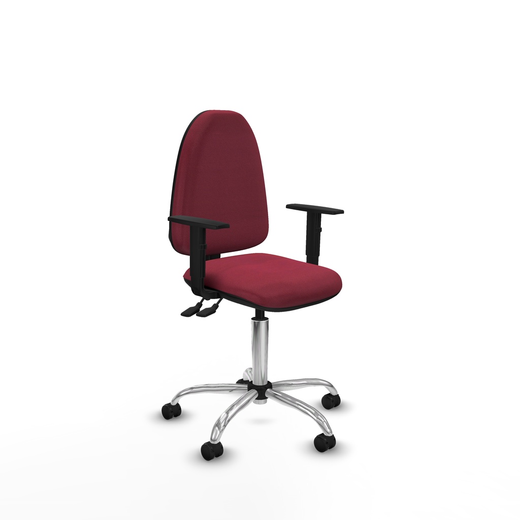 Aýna CPDM bali granate brazos 1D base cromada ruedas autofrenantes 50mm