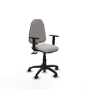 Aýna CPDM similpiel blanco brazos 1D base poliamida ruedas engomadas 50mm