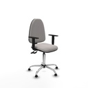 Aýna CPDM similpiel blanco brazos 1D base cromada topes