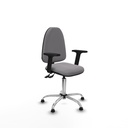 Aýna CPDM similpiel gris brazos 2D base cromada topes