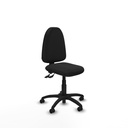 Aýna CPDM similpiel negro sin brazos base poliamida ruedas autofrenantes 50mm