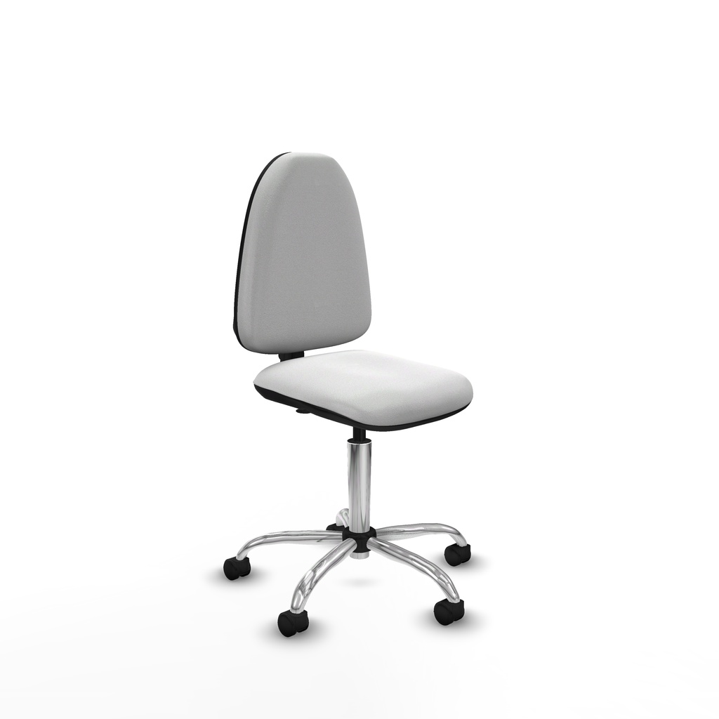 Aýna CP bali blanco sin brazos base cromada ruedas nailon 50mm