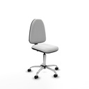 Aýna CP bali blanco sin brazos base cromada ruedas nailon 50mm