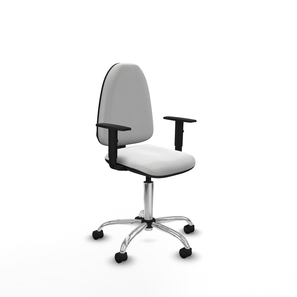 Aýna CP bali blanco brazos 1D base cromada ruedas nailon 50mm