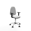 Aýna CP bali blanco brazos 1D base cromada ruedas nailon 50mm