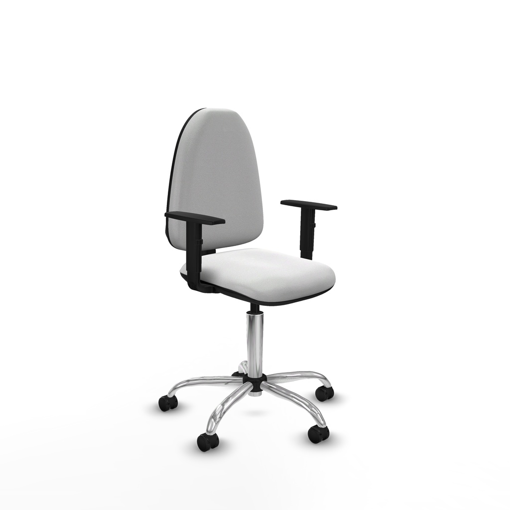 Aýna CP bali blanco brazos 1D base cromada ruedas engomadas 50mm