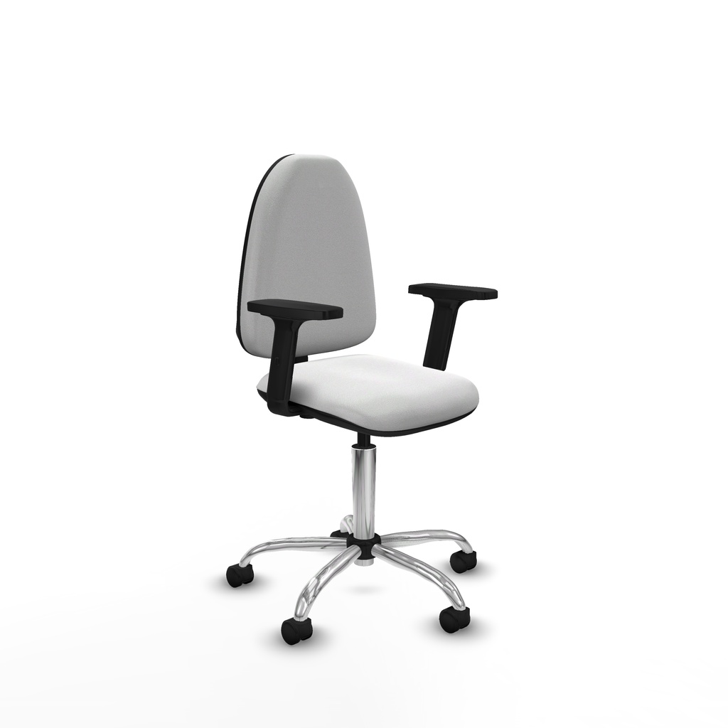 Aýna CP bali blanco brazos 2D base cromada ruedas nailon 50mm