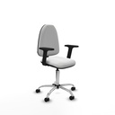 Aýna CP bali blanco brazos 2D base cromada ruedas nailon 50mm