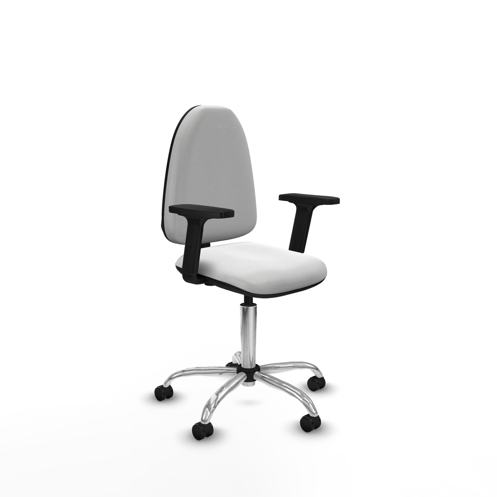 Aýna CP bali blanco brazos 2D base cromada ruedas engomadas 50mm
