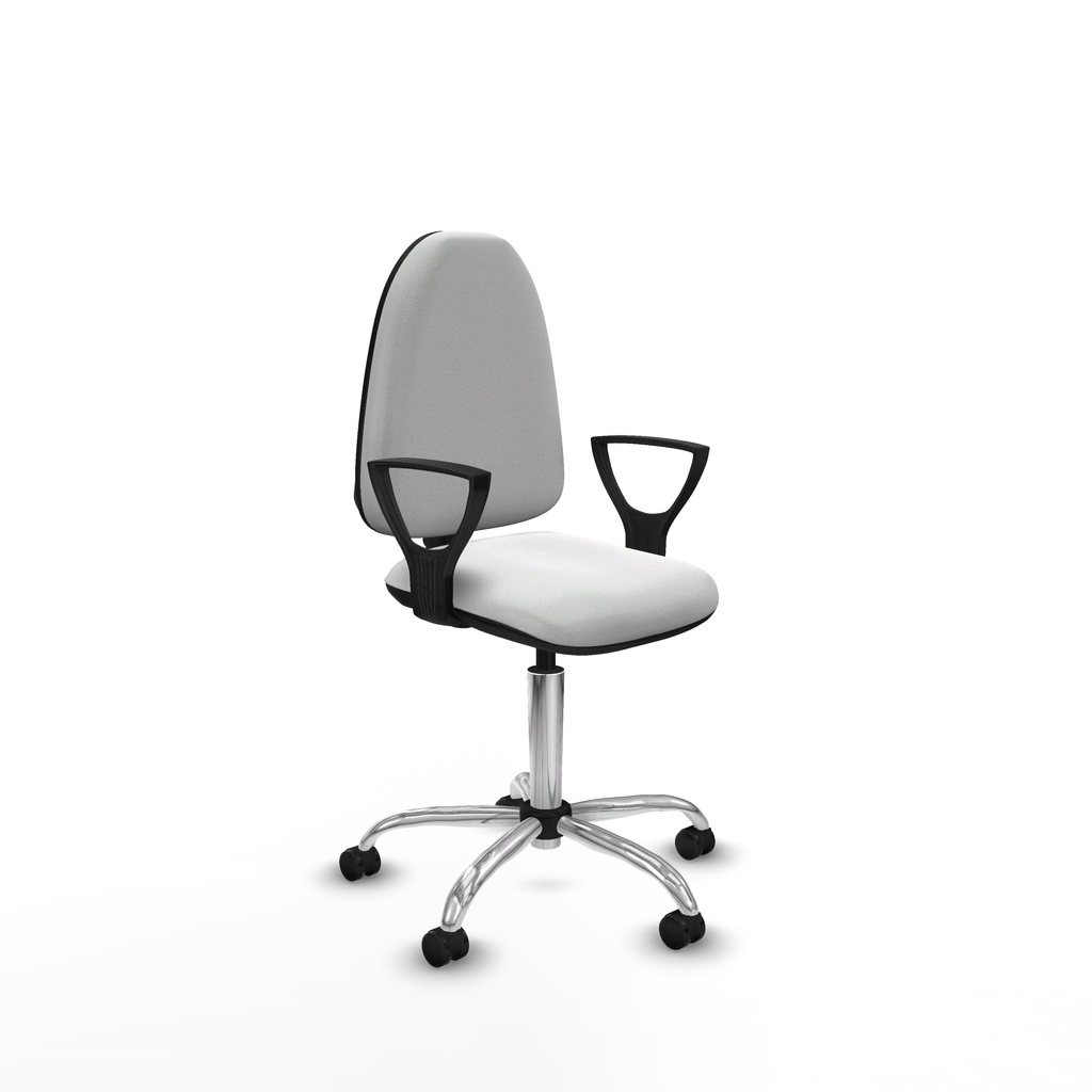 Aýna CP bali blanco brazos fijos base cromada ruedas autofrenantes 50mm