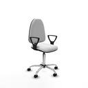 Aýna CP bali blanco brazos fijos base cromada ruedas nailon 50mm