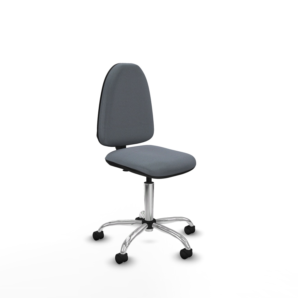Aýna CP bali gris sin brazos base cromada ruedas nailon 50mm