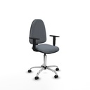 Aýna CP bali gris brazos 1D base cromada ruedas autofrenantes 50mm