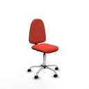 Aýna CP bali naranja oscuro sin brazos base cromada ruedas nailon 50mm