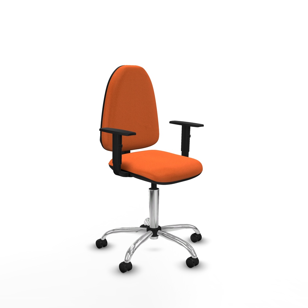 Aýna CP bali naranja brazos 1D base cromada ruedas engomadas 50mm