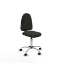 Aýna CP bali negro sin brazos base cromada ruedas engomadas 50mm