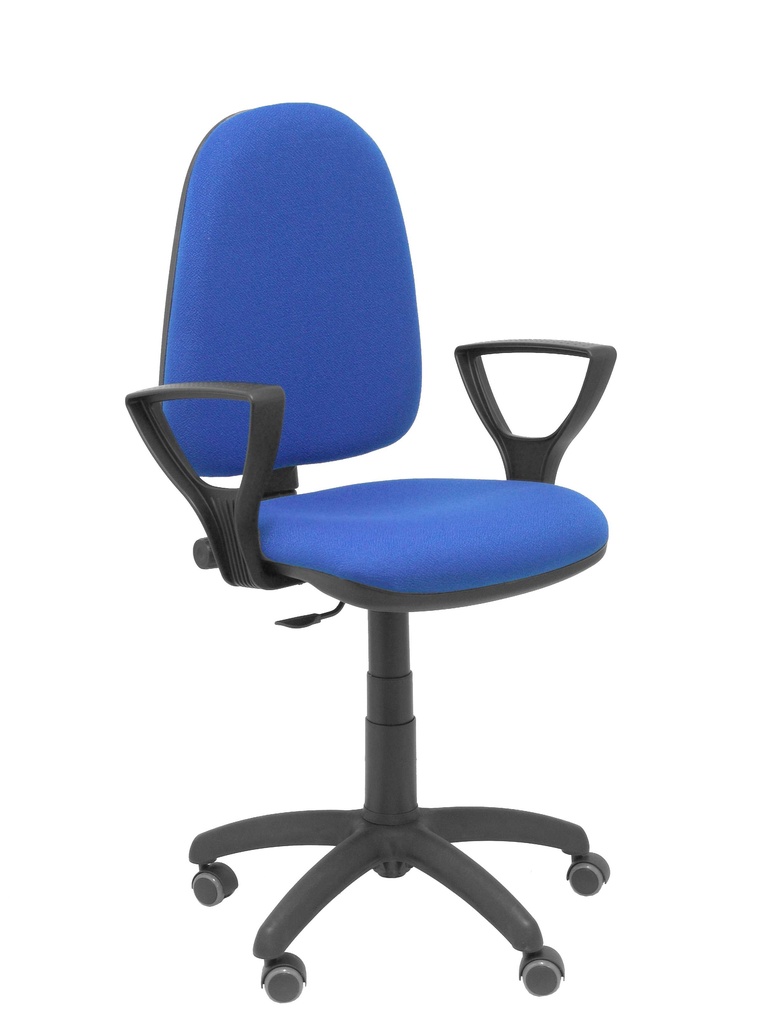 Silla Aýna bali azul brazos fijos ruedas de parqué