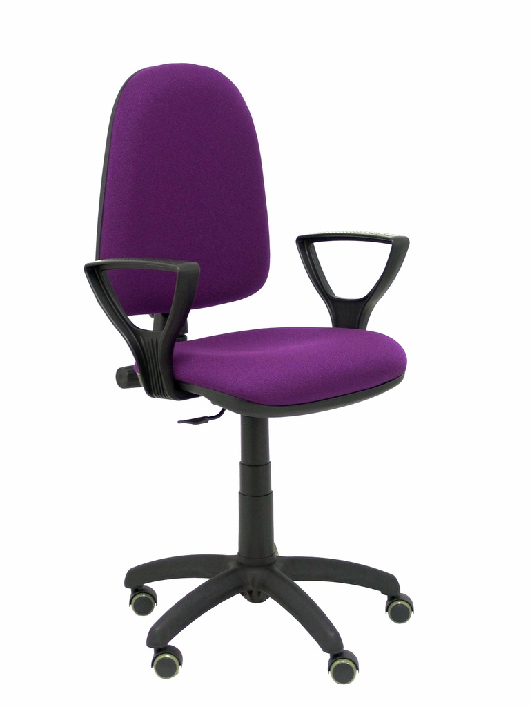 Silla Aýna bali morado brazos fijos ruedas de parqué
