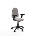 Aýna CP similpiel blanco brazos 2D base poliamida ruedas nailon 50mm