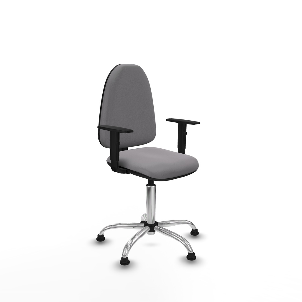 Aýna CP similpiel gris brazos 1D base cromada topes