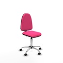 Aýna CP similpiel rosa sin brazos base cromada ruedas engomadas 50mm
