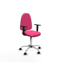 Aýna CP similpiel rosa brazos 1D base cromada ruedas autofrenantes 50mm