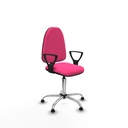 Aýna CP similpiel rosa brazos fijos base cromada topes