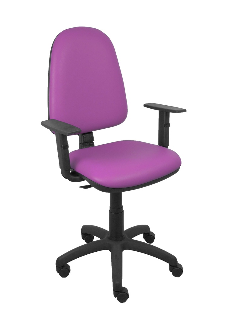 Silla Aýna similpiel morado brazos regulables