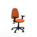 Algarra AS bali naranja brazos 2D base poliamida ruedas autofrenantes 50mm