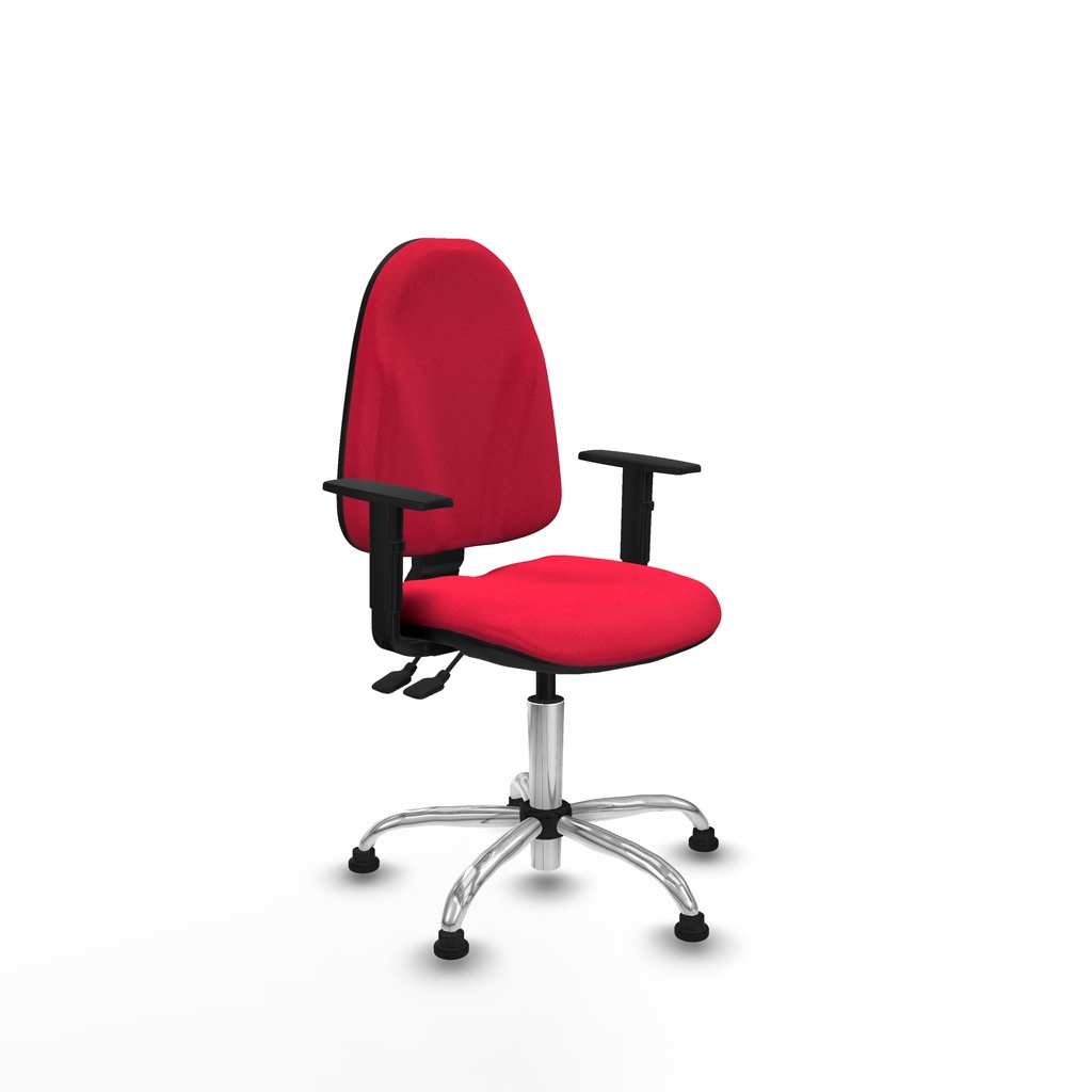 Algarra AS bali rojo brazos 1D base cromada topes