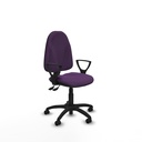 Algarra AS bali morado brazos fijos base poliamida ruedas engomadas 50mm
