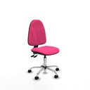 Algarra AS similpiel rosa  base cromada ruedas nailon 50mm