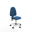 Algarra AS similpiel azul claro  base cromada ruedas nailon 50mm