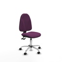 Algarra AS similpiel morado  base cromada ruedas engomadas 50mm
