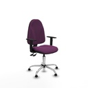 Algarra AS similpiel morado brazos 1D base cromada topes