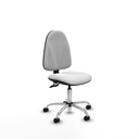 Algarra CPDM bali blanco  base cromada ruedas nailon 50mm