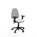 Algarra CPDM bali blanco brazos 2D base poliamida ruedas engomadas 50mm
