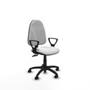 Algarra CPDM bali blanco brazos fijos base poliamida ruedas engomadas 50mm