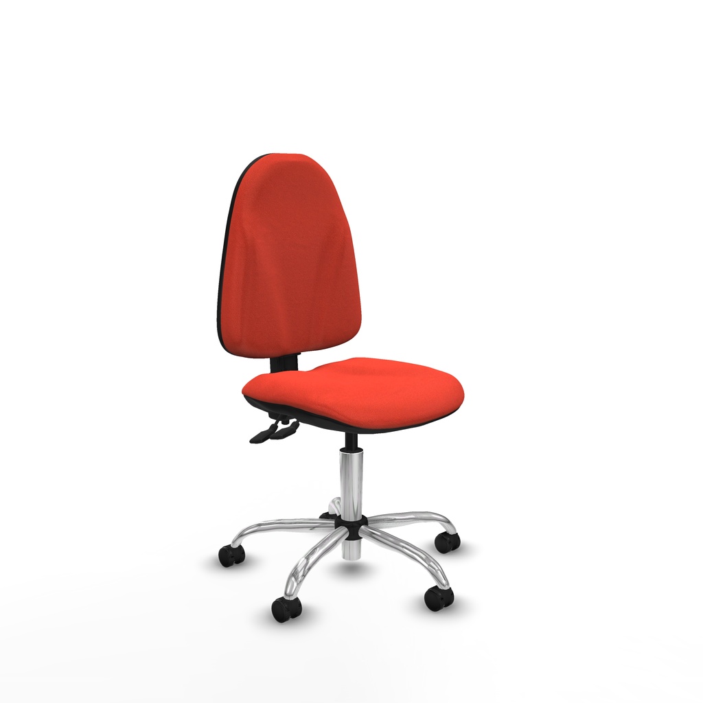 Algarra CPDM bali naranja oscuro  base cromada ruedas autofrenantes 50mm