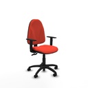 Algarra CPDM bali naranja oscuro brazos 1D base poliamida ruedas nailon 50mm