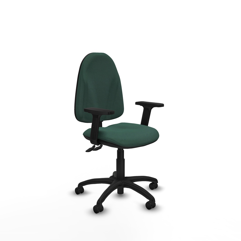 Algarra CPDM bali verde botella brazos 2D base poliamida ruedas autofrenantes 50mm