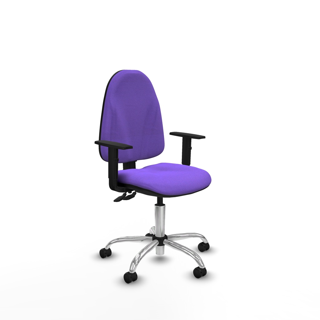 Algarra CPDM bali lila brazos 1D base cromada ruedas engomadas 50mm