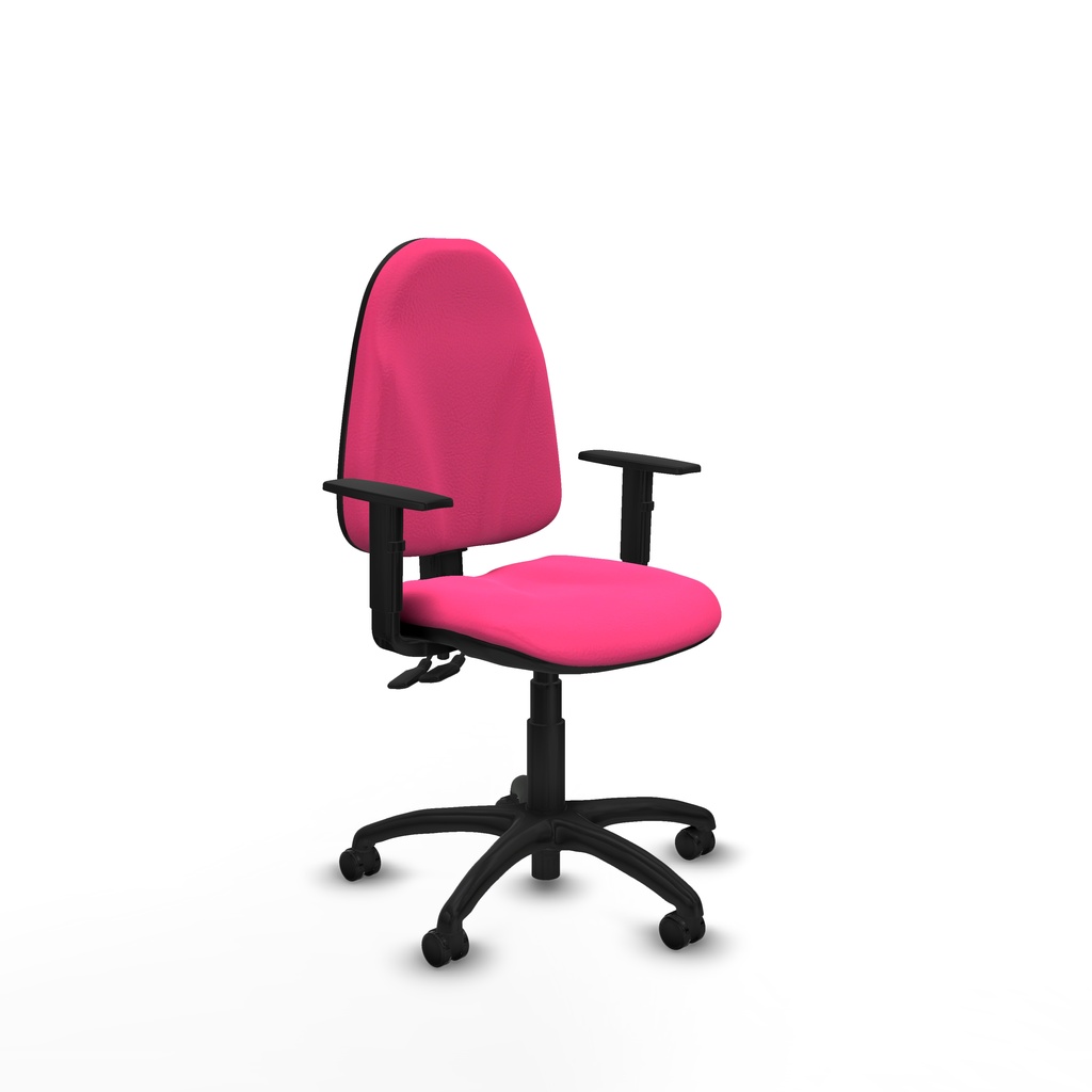 Algarra CPDM similpiel rosa brazos 1D base poliamida ruedas autofrenantes 50mm